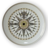 1975 Royal Copenhagen Compass plate, compass app. 1825