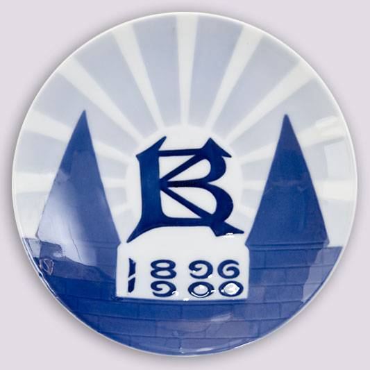 1896-1900 Royal Copenhagen Mindeplatte,