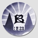 1896-1900 Royal Copenhagen Mindeplatte,