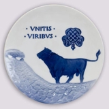 1872-1997 Royal Copenhagen Mindeplatte, Unitis Viribus