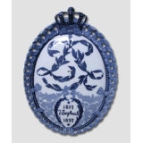 1817-1897 Royal Copenhagen Mindeplatte,