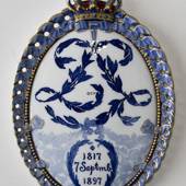 1817-1897 Royal Copenhagen Mindeplatte, 