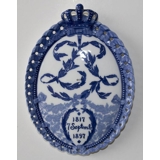 1817-1897 Royal Copenhagen Mindeplatte,