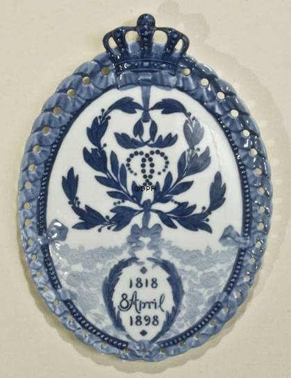 1818-1898 Royal Copenhagen Mindeplatte