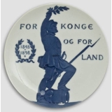 1848-1898 Royal Copenhagen Mindeplatte, For Konge og for Land
