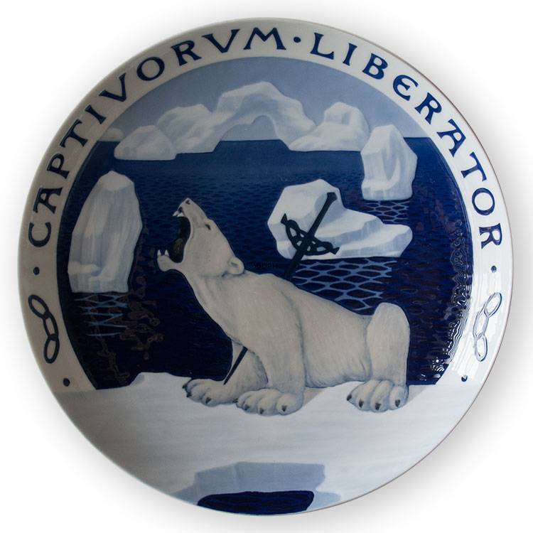 1899 Royal Copenhagen Mindeplatte, CAPTIVORUM LIBERATOR