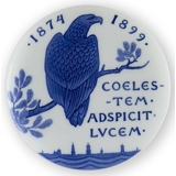 1874-1899 Royal Copenhagen Mindeplatte, COELESTEM ADSPICIT LVCEM