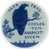 1874-1899 Royal Copenhagen Memorial plate, COELESTEM ADSPICIT LVCEM