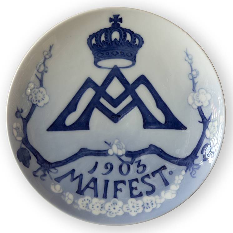 1903 Royal Copenhagen Mindeplatte, Maifest 1903