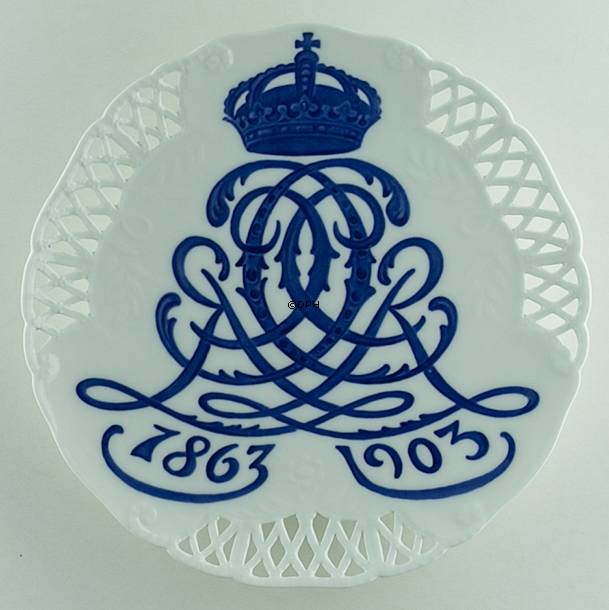 1903 Royal Copenhagen Mindeplatte, 1863-1903