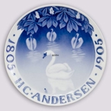 1805-1905 Royal Copenhagen Memorial plate, Hans Christian Andersen