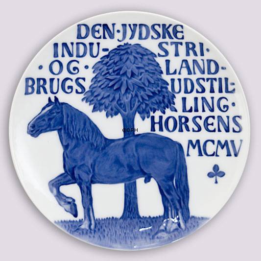 1905 Royal Copenhagen Mindeplatte, DEN JYDSKE INDUSTRI- OG LANDBRUGS UDSTILLING HORSENS MCM