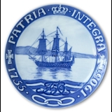 1755-1905 Royal Copenhagen Memorial plate, PATRIA INTEGRA