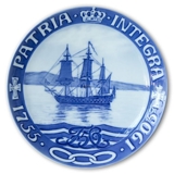 1755-1905 Royal Copenhagen Memorial plate, PATRIA INTEGRA