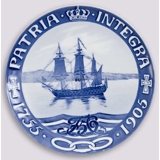 1755-1905 Royal Copenhagen Memorial plate, PATRIA INTEGRA