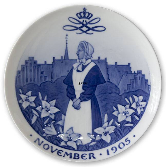 1905 Royal Copenhagen Mindeplatte, NOVEMBER 1905