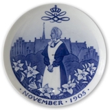 1905 Royal Copenhagen Mindeplatte, NOVEMBER 1905