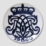 1906 Royal Copenhagen Memorial plate, Norwegian coronation plate