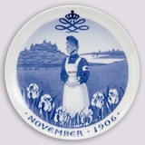 1906 Royal Copenhagen Memorial plate, NOVEMBER 1906