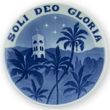1906 Royal Copenhagen Mindeplatte, SOLI DEO GLORIA