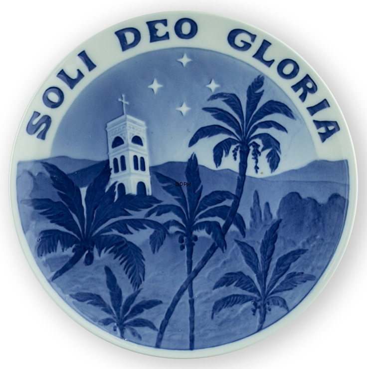 1906 Royal Copenhagen Mindeplatte, SOLI DEO GLORIA