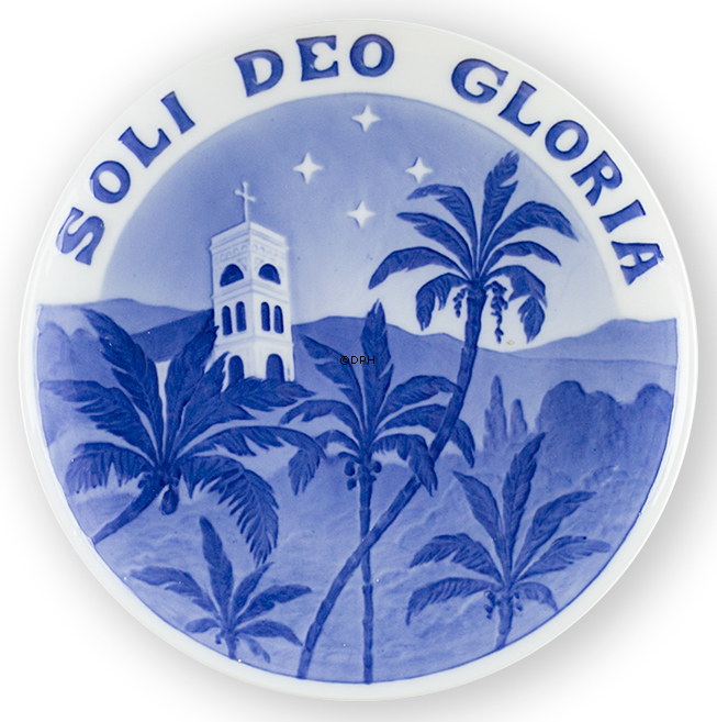 1906 Royal Copenhagen Mindeplatte, SOLI DEO GLORIA