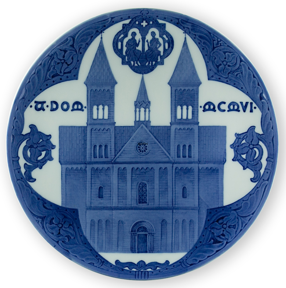1906 Royal Copenhagen Mindeplatte, Viborg Domkirke, A.DOM.MGMVI