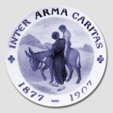 1877-1907 Royal Copenhagen Mindeplatte, INTER ARMA CARITA