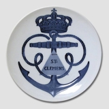 1908 Royal Copenhagen Memorial plate, ST CLEMENS