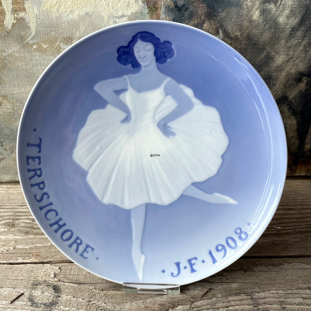 1908 Royal Copenhagen Mindeplatte, TERPSICHORE