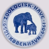 1859-1909 Royal Copenhagen Gedenkteller, 1859 -ZOOLOGISK HAVE KØBENHAVN 1909