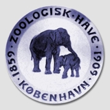 1859-1909 Royal Copenhagen Mindeplatte, 1859 -
ZOOLOGISK HAVE KØBENHAVN 1909