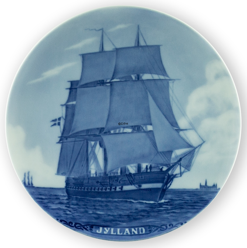 1909 Royal Copenhagen Mindeplatte, Fregatten Jylland