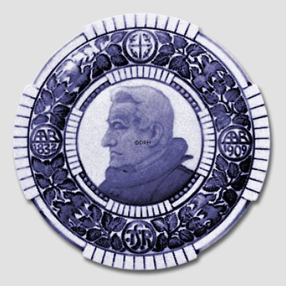 1832-1909 Royal Copenhagen Mindeplatte, Thomas Skatt Rørdam