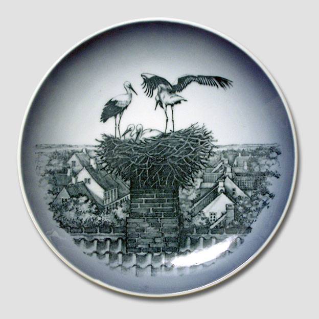 Platte med Storkerede, Royal Copenhagen