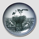 Platte med Storkerede, Royal Copenhagen