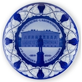 1811-1911 Royal Copenhagen Memorial plate, CARLSBERG LABORATORIUM J.C.JACOBSEN 2. SEPTEMBER 1811-1911