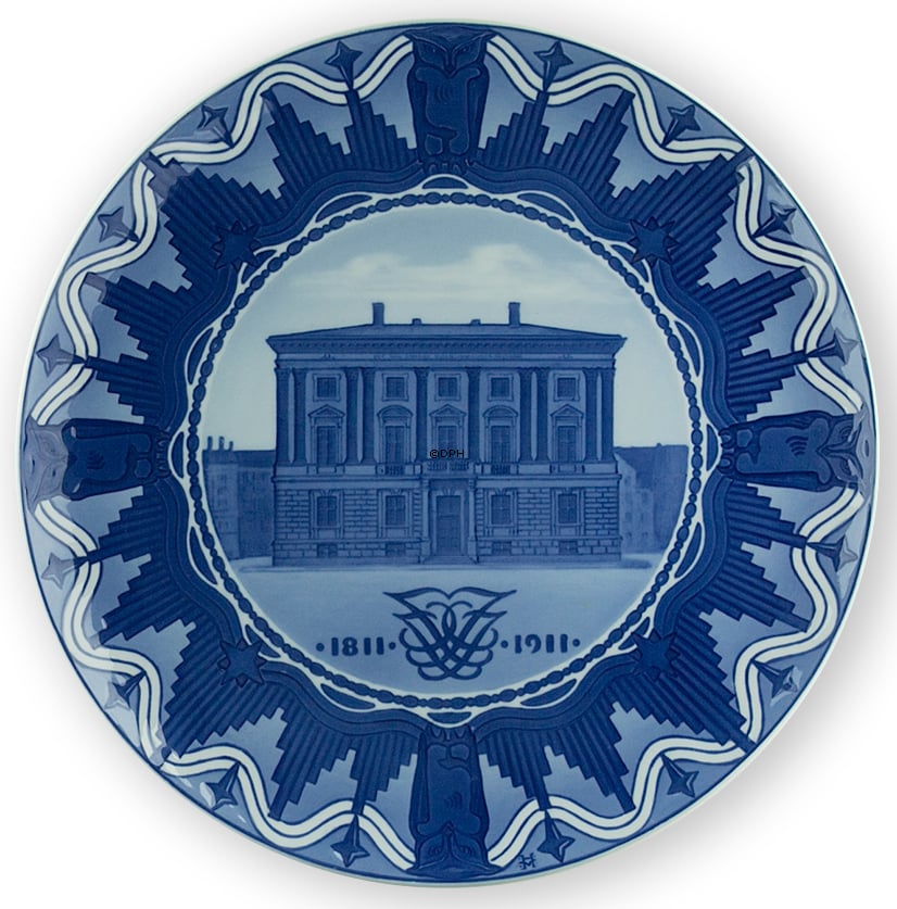 1811-1911 Royal Copenhagen Mindeplatte, Det Kongelige Danske Videnskabernes 
Selskab