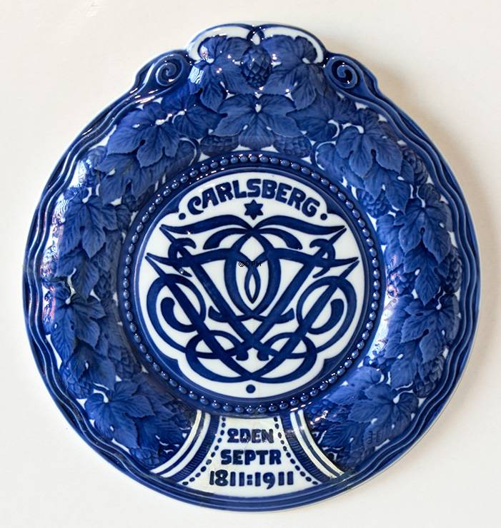 1811-1911 Royal Copenhagen Mindeplatte, CARLSBERG 2DEN SEPTR.1811-1911