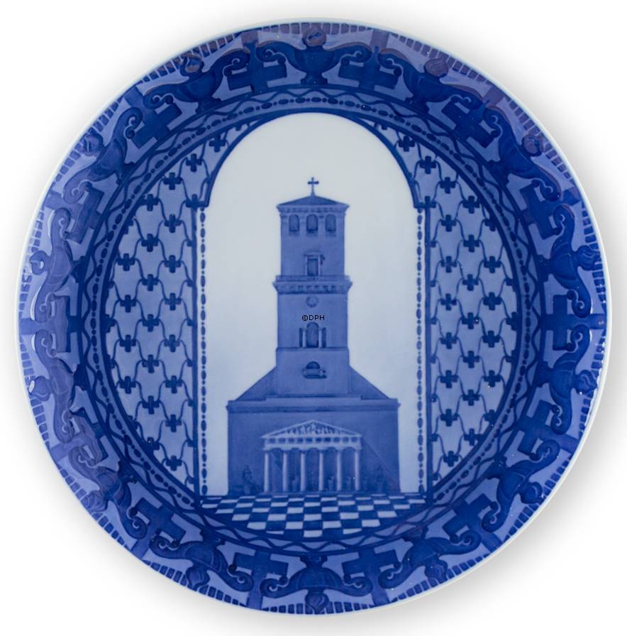 1913 Royal Copenhagen Mindeplatte, Vor Frue kirke i København