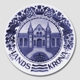 1413-1913 Royal Copenhagen Memorial plate Landskrona Plate, LANDSKRONA 1413-1913