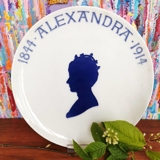 1844-1914 Royal Copenhagen Memorial plate, 1844 ALEXANDRA 1914