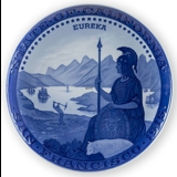 1915 Royal Copenhagen Memorial plate, STATE OF CALIFORNIA - SAN FRANCISCO 1915