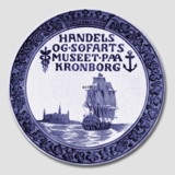 1918 Royal Copenhagen Memorial plate, HANDELS OG SØFARTSMUSEET PAA KRONBORG