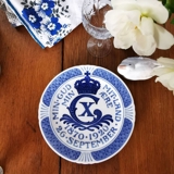 1870-1920 Royal Copenhagen Mindeplatte, MIN GUD MIT LAND MIN ÆRE 1870 - 1920 26 SEPTEMBER