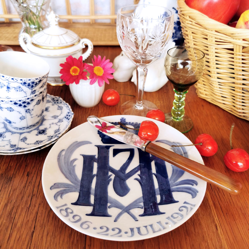 1896-1921 Royal Copenhagen Mindeplatte , 1896 22 JULI 1921.