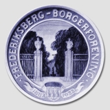 1881-1922 Royal Copenhagen Gedenkteller, FREDERIKSBERG BORGERFORENING 1882-1922