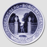 1882-1922 Royal Copenhagen Mindeplatte, FREDERIKSBERG BORGER
FORENING 1882-1922