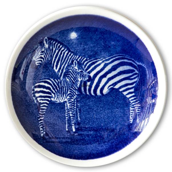 Royal Copenhagen Plaquette nr. 205, motiv : Zebra