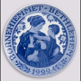 1922 Royal Copenhagen Memorial plate, BØRNEHJEMMET BETHLEHEM 1922 ( orphanage Bethlehem)(